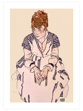 Egon Schiele Portrait of Adele Harms - Art Print